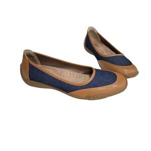 Array Cascade Ballet Flats Slip On Two Toned Upper Size 8 Narrow